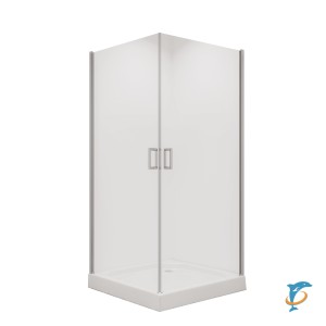 Душевое ограждение NG-6604-08 (100*100*190) квадрат, двери распашные,  (66040811)