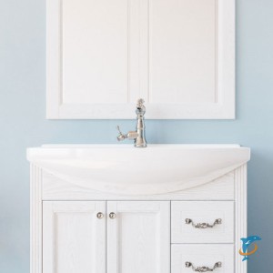 Комплект мебели ValenHouse Эллина 80 белый без пенала, фурнитура хром  (E80_KTЗБX)