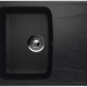 Односекционная реверсивная мойка ULGRAN U-201 черный  (U-201-308)