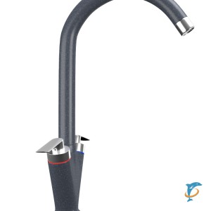 Смеситель для кухонной мойки Ulgran U-011 антрацит  (U-011-343)