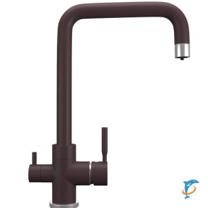 Смеситель для кухонной мойки Ulgran Quartz UQ-019 трюфель (UQ-019-06)