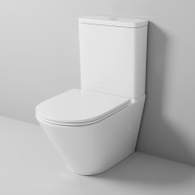 Унитаз напольный Grossman GR-4449SQ (670х380х850) безободковый, белый с тонкой крышкой, микролифт, смыв торнадо &mdash; 