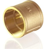 Муфта TIM 1'' (латунь) &mdash; Муфта прямая устанавливается для соединения 2 труб одинакового диаметра на прямолинейном участке трубопровода.