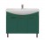Мебель для ванной Misty Джулия 105 с зеркалом с полочкой прямая зеленая