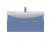 Мебель для ванной Misty Джулия 105 с зеркало-шкафом подвесная синяя