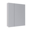 Шкаф зеркальный Lemark UNIVERSAL 70х80см 2-х дверный, цвет корпуса: Белый глянец — 