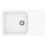 Мойка кухонная Alveus Granital Record 40 Arctic-G11 780х480х180 с сифоном, белая — 