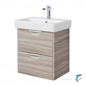 Тумба с раковиной Aquaton Сильва 60 дуб фьорд  (1A211801SIW60 + Aquaton_1WH302186)