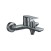 Смеситель для ванны HAIBA HB60505-3 короткий излив, латунь, оружейная сталь