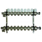 Коллекторная группа Millennium 1'' на 9 выходов —  Коллекторы регулируемые (2 шт.) с трубной резьбой  ,  автоматический воздуховыпускной клапан - 2 шт