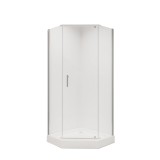 Душевое ограждение NG-6605-08 (90*90*190) трапеция, дверь распашная, — 