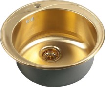Кухонная мойка Zorg INOX SZR-510 XL-BRONZE —     врезная;
    круглая;
    одночашевая мойка;
    из нержавеющей стали;
    размеры (ШхГ) 51х51 см;