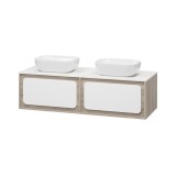 Тумба для комплекта Misty Дубль 150 подвесная — 