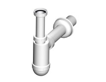 Сифон 32 без выпуска AlcaPlast A43 — Сифон для умывальника Ø40 c накидной гайкой 5/4"