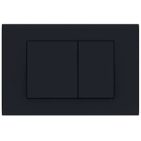 Кнопка смыва AZARIO FORTE двойная, квадратная, пластик, черный матовый (AZ-100-022F) &mdash; 