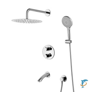 Смеситель Lemark Yeti LM7822C термостатический для ванны и душа, встраиваемый  (LM7822C)