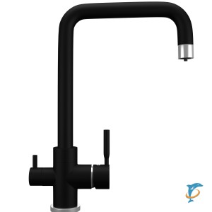 Смеситель для кухонной мойки Ulgran Quartz UQ-019 уголь  (UQ-019-07)