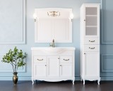 Комплект ValenHouse Эллина 105 белый с пеналом, фурнитура бронза — 