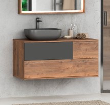 Тумба с раковиной Misty Коломбо 100 подвесная левая — 