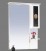 Зеркало со шкафом Мисти (Misty) Леонардо 90 правое с полкой белое/вставка из стекла (ангелочек)