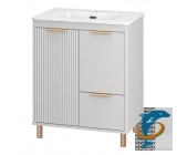 Тумба с раковиной Brevita Risacca Crema 70 — 