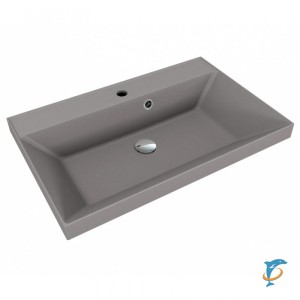 Мебельная раковина Style Line ASTI 700x450 кварц, серый шёлк (ЛС-00000288)