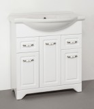 Тумба для комплекта Style Line Олеандр-2 75 (2ящ.) (к раковине Байкал 75, белая) — Тумба для комплекта Style Line Олеандр-2 75 (2ящ.) (к раковине Байкал 75, белая) 1.WH11.0.259