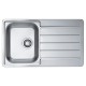 Мойка кухонная Alveus Line Max 20 SAT 860х500х190 нержавеющая сталь, с сифоном  (1144640)