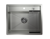 Стальная кухонная мойка Granula KS-6051 сталь матовая — 