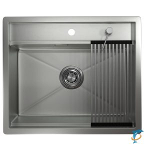 Стальная кухонная мойка Granula KS-6051 сталь матовая  (KS-6051 сталь матовая)