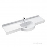 Раковина Aquaton Отель 5/150 белая с навесами 1A70133NOT010 — 