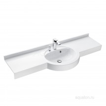 Раковина Aquaton Отель 5/150 белая с навесами 1A70133NOT010 — 