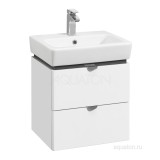 Тумба с раковиной Aquaton Скай PRO 50 белая глянец — 