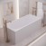 Акриловая ванна CORPA NERA Francesca 170х75 прямоугольная, универсальная, белый