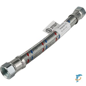 Stout Гибкая подводка для воды  ВР 3/4 х ВР 3/4,  длина 300 мм  (SHF-0303-182020)