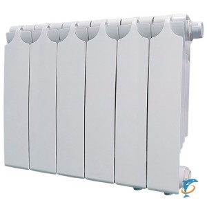 Биметаллический радиатор Teplopribor BR1 350 6 секций, нижнее подключение справа  (БР1-350/06 НПП)