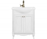 Тумба для комплекта ValenHouse Эллина 65 белая, фурнитура бронза — 