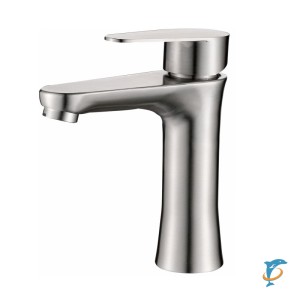 Смеситель для раковины HAIBA HB10802, нержавеющая сталь  (HB10802)