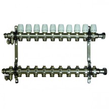 Коллекторная группа Millennium 1'' на 10 выходов —  Коллекторы регулируемые (2 шт.) с трубной резьбой  ,  автоматический воздуховыпускной клапан - 2 шт