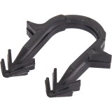 STOUT Скоба якорная с двойным креплением для труб д.16-20мм, цвет чёрный, 50 мм — 