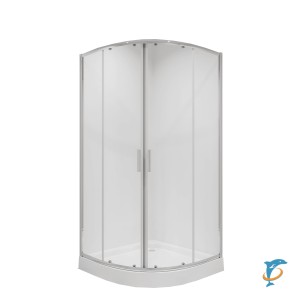 Душевое ограждение NG-6606-08 (90*90*190) полукруг, двери раздвижные,  (66060811)