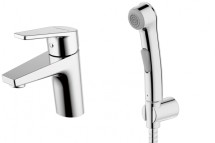 Смеситель для умывальника с гигиеническим душем Bravat Line — 