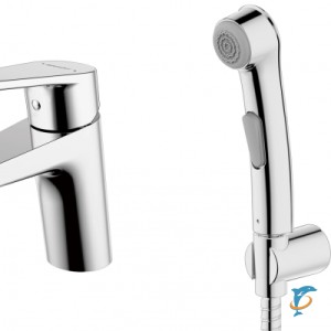 Смеситель для умывальника с гигиеническим душем Bravat Line  (F15299C-2)