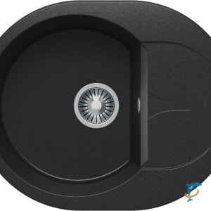 Мойка кухонная Polygran ATOL-620 Чёрный  (678958)