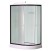 Душевая кабина Loranto 1180х780х2080 левосторонняя, белое заднее стекло, поддон 14 см, прозрачное стекло 4 мм, профиль черный (CS-876EBTM/W-120)