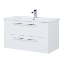 Тумба для комплекта Dreja GIO 100 подвесная, белый глянец — 