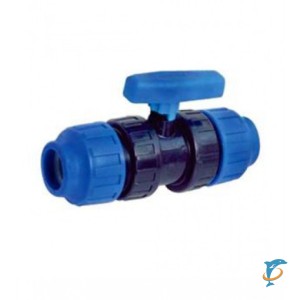 Кран шаровой ПНД Millennium ф40х40  (PFKP4040)