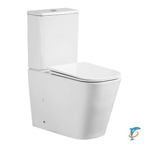 Унитаз-компакт Azario ESCONDA 355х620х805 напольный, безободковый, слив "Торнадо", в комплекте с быстросъемным сиденьем микролифт (AZ-1255A)  (AZ-1255A)