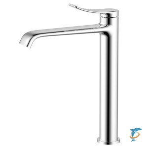 Смеситель для раковины-чаши Azario ABILITY высокий, керамический картридж, без донного клапана, хром (AZ-VQR168R31С) (AZ-VQR168R31С)