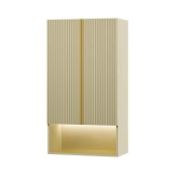 Шкаф подвесной Brevita Vega 60 над стиральной машиной (кремовый) — 